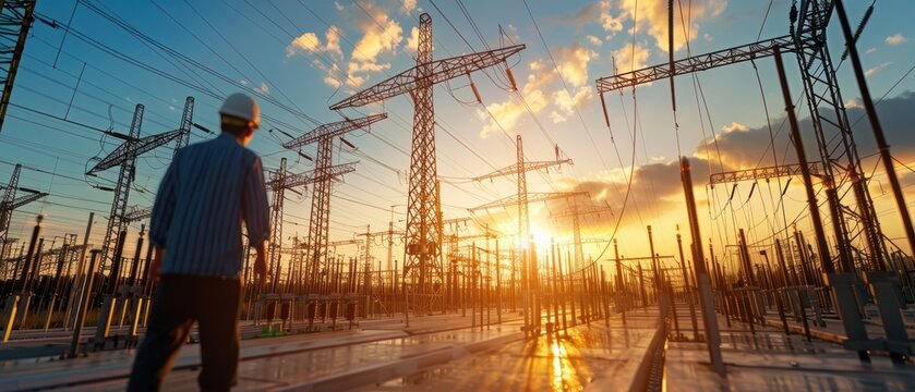 Constructing Digital Electricity Grids in the Sun: Outdoor Workers Setting Up Infrastructure on a Bright Day
