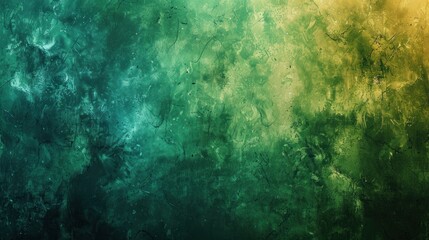 Obraz premium A Green and Yellow Abstract Texture with Flecks of White and Black