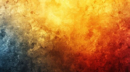 Fototapeta premium A vibrant abstract background with a gradient of colors transitioning from dark blue to warm orange and red featuring a textured surface that resembles aged