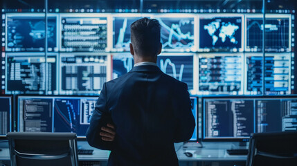 Fototapeta premium Using AI for predictive threat analytics