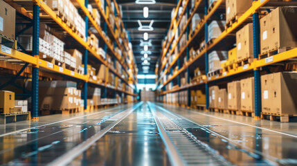 Fototapeta premium Using AI to optimize supply chain processes