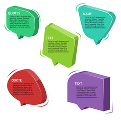 vector word bubble set
