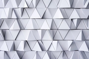 Fototapeta premium Repeating pattern of white geometric shapes on a uniform background
