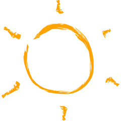 Hand Drawn Doodle Sun