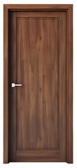 minimal wooden door 3d render on isolated background, PNG file, dicut.