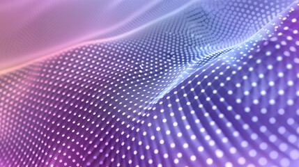 Naklejka premium Abstract purple and white dotted digital background with copy space