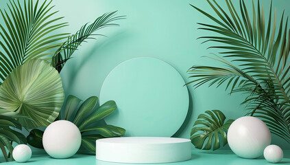 Fototapeta premium All set for product photoshoot. Created with Ai