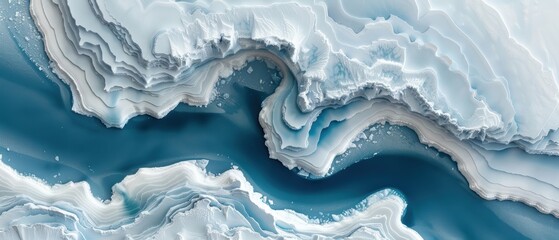 High-Tech Satellite Monitoring Polar Ice Caps from Space