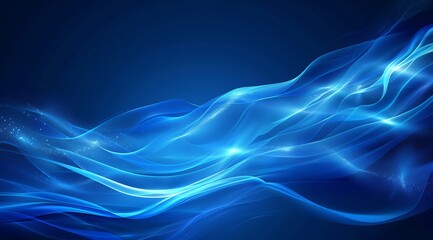 Abstract Blue Wave Background