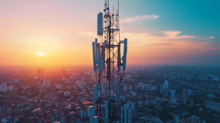 5G cell towers connect us to the internet and mobile devices. They emit radiation, but studies show this is safe.