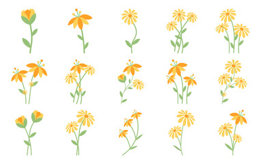 Cute Simple Flower Set