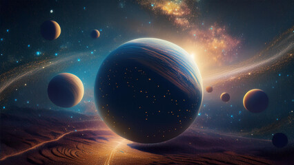 Unimaginable space and planets