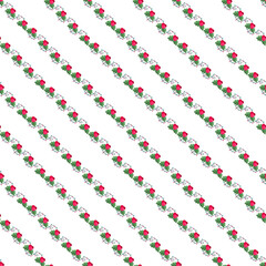 Vintage Christmas pattern Design in white background.