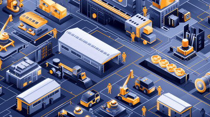 Sensors and technology work together in factories to monitor equipment and improve efficiency. This is known as Industry 4.0.