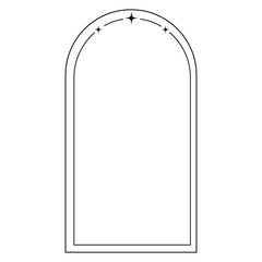 Monoline Arch Frame Illustration