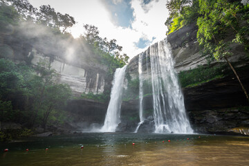 Huai Luang Waterfall at Phu Chong Na Yoi National Park, Ubon Ratchathani, Thailand