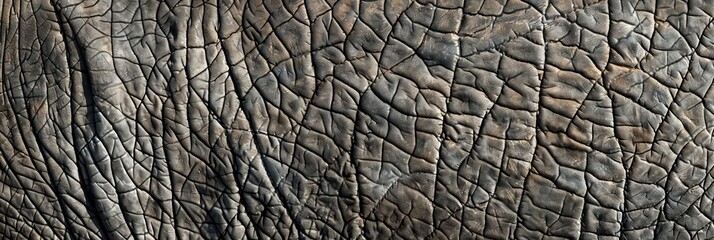 Fototapeta premium Elephant Skin Texture Background, Wrinkled Animal Leather, Elephant Skin Closeup