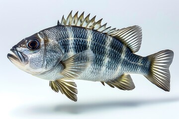 Fototapeta premium School of blue tropical fish swimming in Red Sea.