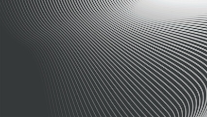 Dark grey abstract background with curve line for backdrop or presentation
