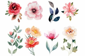 watercolor flowers