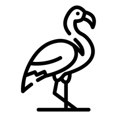flamingo Line Icon © Sentya