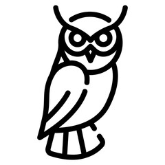 owl Line Icon