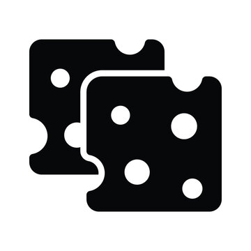 recommend clip art: Dairy product, an icon of cheese slice, premium vector