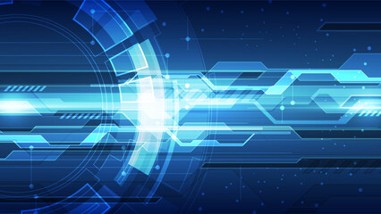 Abstract technology background. Futuristic interface. Vector illustration for your design