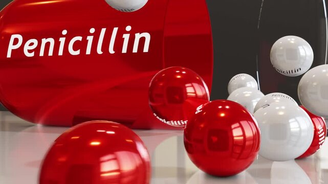 Penicillin Capsule (Slow Motion)