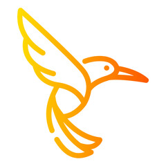 humming bird Gradient icon