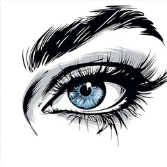 Eyelashes set on white background, girl, salon, vector illustration, mascara, illustration, beauty, eyelash, lash, vector, false, eye, isolated
