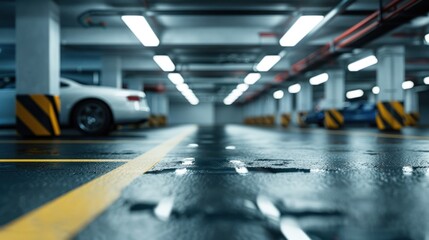 Entrance to underground car park