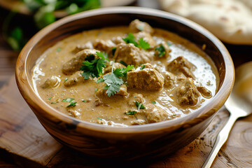 Chicken korma. Spicy carry with chicken.