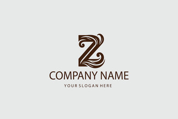 Fototapeta premium Monogram Letter Z Geometric Square Business Company Stock Vector Logo Design Template