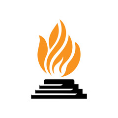 olympic torch icon Vector illustration