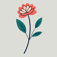 Minimalist floral sketches, Flower Vector Art Illustrations