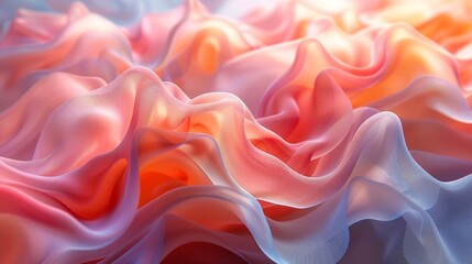 Fototapeta premium Abstract Pink and Orange Fabric Texture.