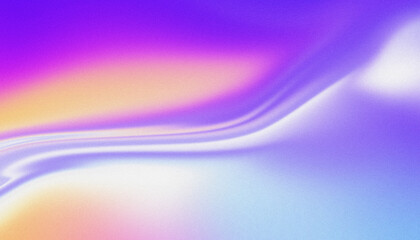 Vibrant orange teal purple grainy gradient color flow wave background, cover, poster, banner design