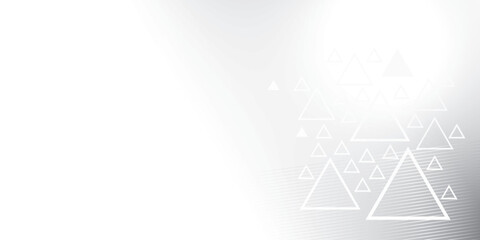 Abstract  white and gray color, modern design stripes background with triangle shape. Vector illustration.