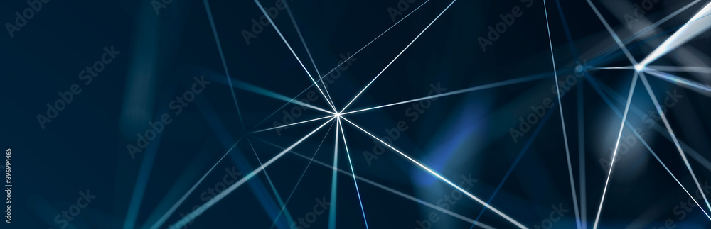 Poster polygonal background with dots and lines. network connection structure. science and technology. 3d