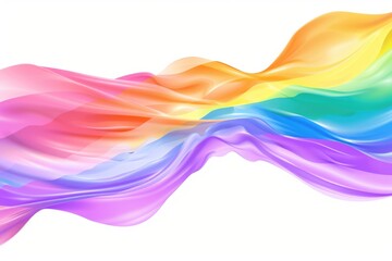 Fototapeta premium Vibrant, soft, flowing rainbow colors that symbolize diversity and acceptance.
