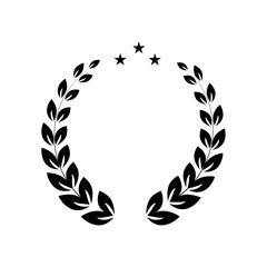 Laurel wreath icon with stars
