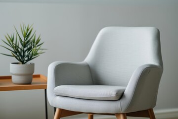 A therapists office with a calm and relaxing atmosphere, featuring soft lighting, comfortable seating, and soothing decor, banner, with copy space