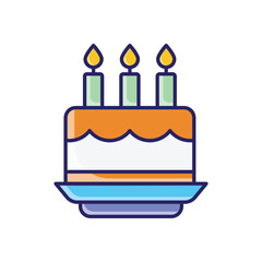 Cake vector icon