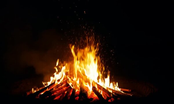 Campfire at Night