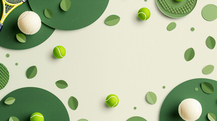 Abstract tennis themed background 