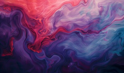 Fototapeta premium Abstract Red and Purple Smoke Art , Generative AI