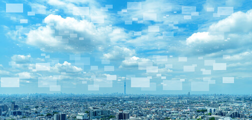 都市とネットワークのイメージ