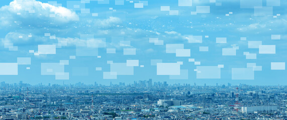 都市とネットワークのイメージ