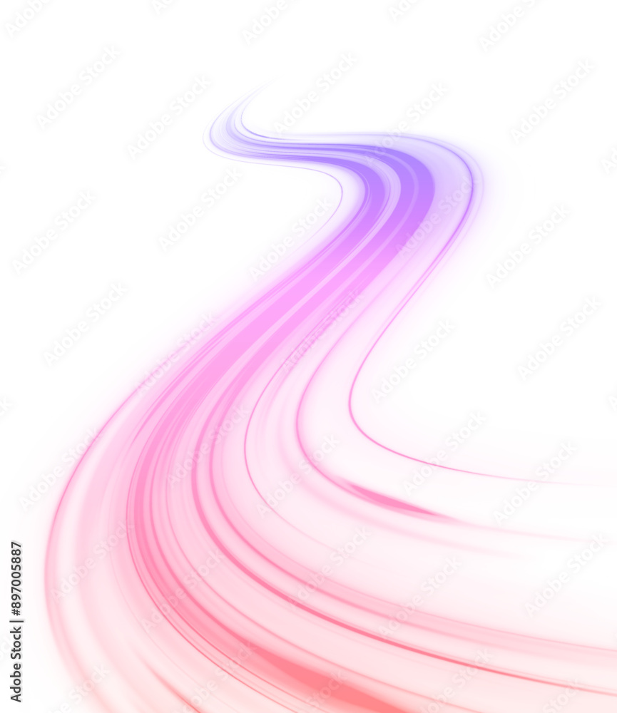 Poster electric technology in futuristic style neon color in png format on white transparent background for